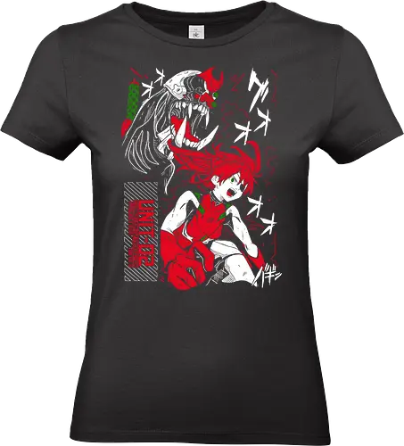 Asuka Langley Sohryu - Evangelion II - Kawaii, Anime, Manga, Tokyo, Angry, Japanese Art, Aesthetic, Manga Style, Zylixzen, Aggressive, Gamer, Otaku, Gift, Cool - Standard T-Shirt (Frauen)