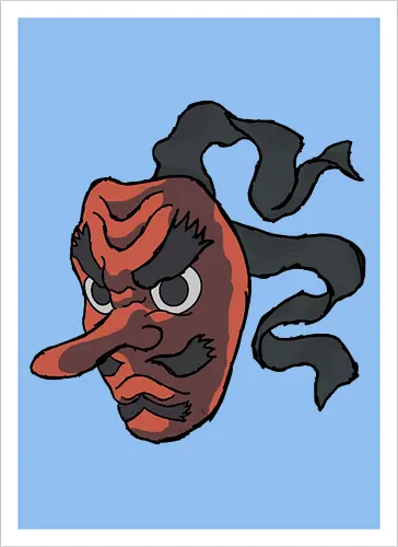 Urokodaki's mask- Kimetsu no yaiba fanart