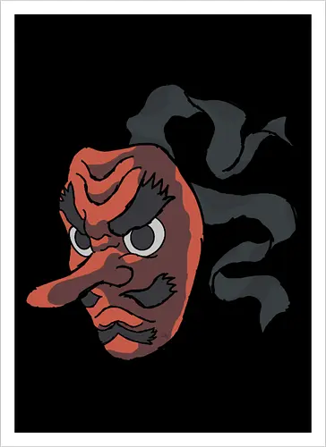 Urokodaki's mask- Kimetsu no yaiba fanart