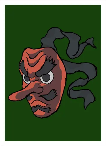 Urokodaki's mask- Kimetsu no yaiba fanart