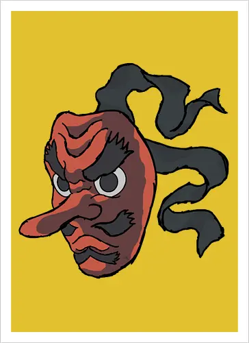 Urokodaki's mask- Kimetsu no yaiba fanart