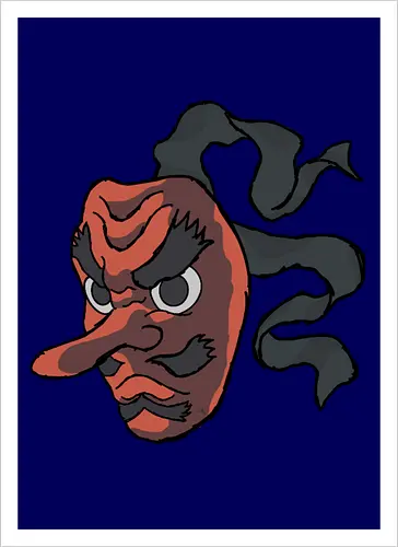 Urokodaki's mask- Kimetsu no yaiba fanart