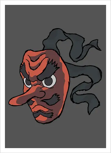 Urokodaki's mask- Kimetsu no yaiba fanart