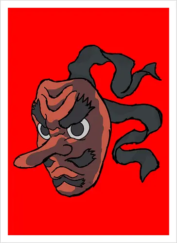 Urokodaki's mask- Kimetsu no yaiba fanart