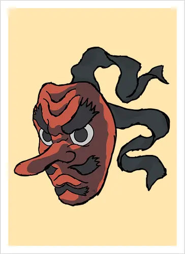 Urokodaki's mask- Kimetsu no yaiba fanart