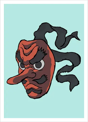 Urokodaki's mask- Kimetsu no yaiba fanart