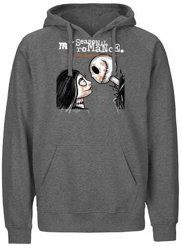 My Seasonal Romance - Jack und Sally Halloween - danny elfman, stop motion, dunkle kunst, my chemical romance, halloween liebe, jack skellington t-shirt, sally albtraum, tim burton, gothic kleidung, Nightmare, teetan, halloween stadt, kürbiskönig, lumpenpuppe, gothic paar - Fairtrade Hoodie