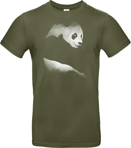 Minimalistisches Panda - Dunkle Silhouette Kunst