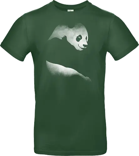 Minimalistisches Panda - Dunkle Silhouette Kunst