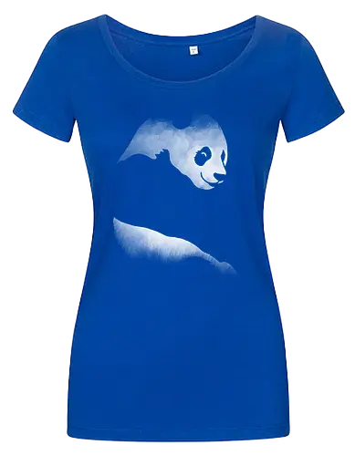 Minimalistisches Panda - Dunkle Silhouette Kunst