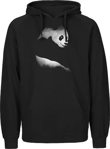 Minimalistisches Panda - Dunkle Silhouette Kunst