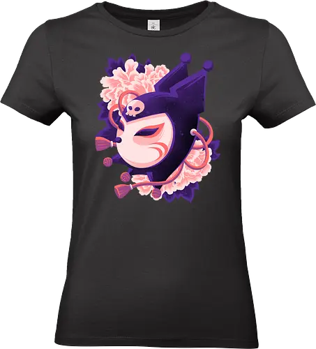 Cute Imp Mask - Kuromi, Kitsune, Mask - Standard T-Shirt (Frauen)