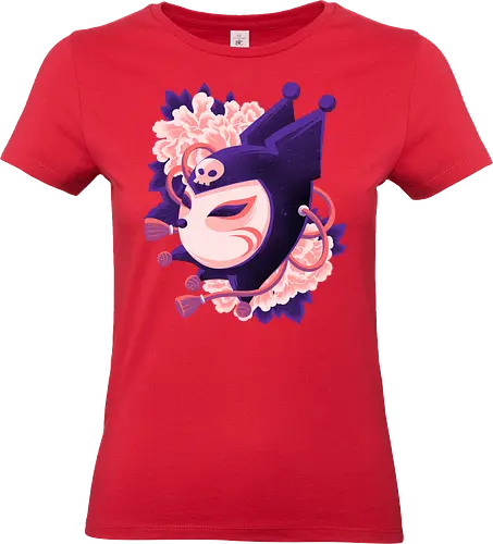 Cute Imp Mask - Kuromi, Kitsune, Mask - Standard T-Shirt (Frauen)