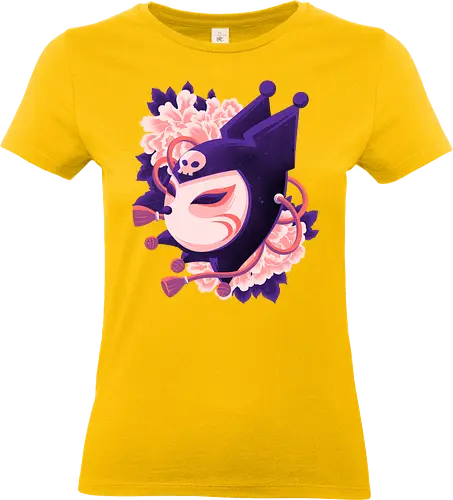 Cute Imp Mask - Kuromi, Kitsune, Mask - Standard T-Shirt (Frauen)