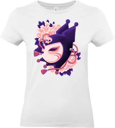Cute Imp Mask - Kuromi, Kitsune, Mask - Standard T-Shirt (Frauen)