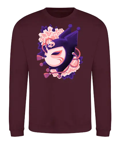 Cute Imp Mask - Kuromi, Kitsune, Mask - Sweatshirt