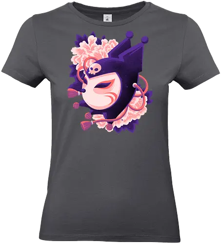 Cute Imp Mask - Kuromi, Kitsune, Mask - Standard T-Shirt (Frauen)