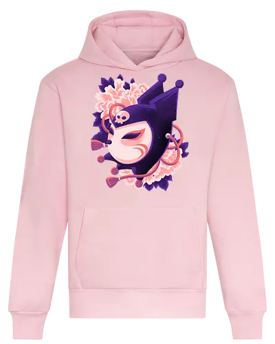 Cute Imp Mask - Kuromi, Kitsune, Mask - Heavyweight Hoodie