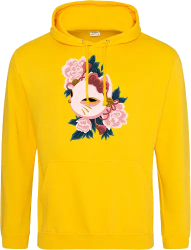 Cute Kitty Mask - Cat, Kitsune, Mask, Japan - Standard Hoodie