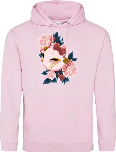 Cute Kitty Mask - Cat, Kitsune, Mask, Japan - Standard Hoodie
