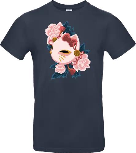 Cute Kitty Mask - Cat, Kitsune, Mask, Japan - Standard T-Shirt