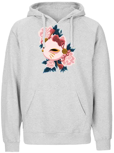Cute Kitty Mask - Cat, Kitsune, Mask, Japan - Fairtrade Hoodie