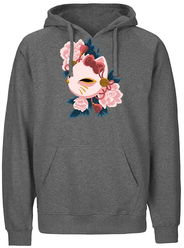 Cute Kitty Mask - Cat, Kitsune, Mask, Japan - Fairtrade Hoodie