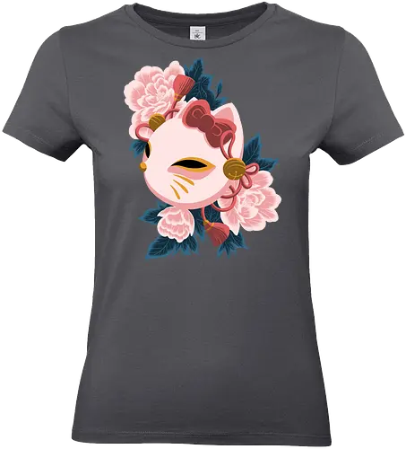 Cute Kitty Mask - Cat, Kitsune, Mask, Japan - Standard T-Shirt (Frauen)