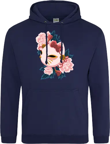 Cute Kitty Mask - Cat, Kitsune, Mask, Japan - Standard Hoodie