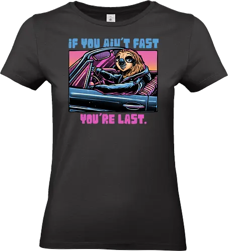Fast or Last - animation, Sloths, sloth, animal, funny, humor, movie, fast, slow, animated - Standard T-Shirt (Frauen)