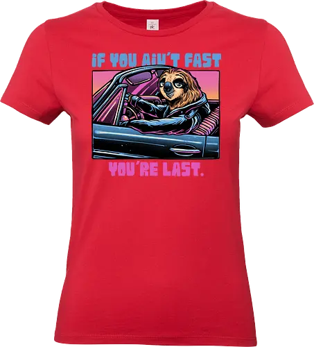 Fast or Last - animation, Sloths, sloth, animal, funny, humor, movie, fast, slow, animated - Standard T-Shirt (Frauen)