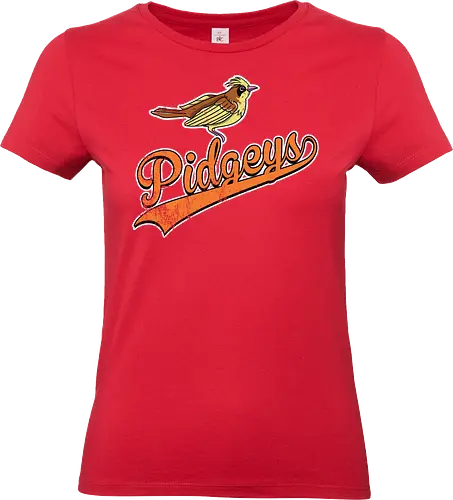 Pidgeys Team - Pocket Baseball Vintage - pidgey team, pokemon vintage, baseball apparel, normal flying, generation 1, route 1, pidgeotto - Standard T-Shirt (Frauen)