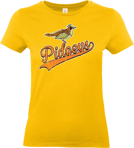 Pidgeys Team - Pocket Baseball Vintage - pidgey team, pokemon vintage, baseball apparel, normal flying, generation 1, route 1, pidgeotto - Standard T-Shirt (Frauen)