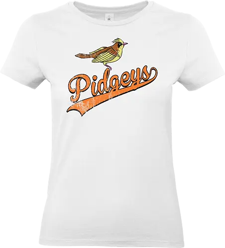 Pidgeys Team - Pocket Baseball Vintage - pidgey team, pokemon vintage, baseball apparel, normal flying, generation 1, route 1, pidgeotto - Standard T-Shirt (Frauen)