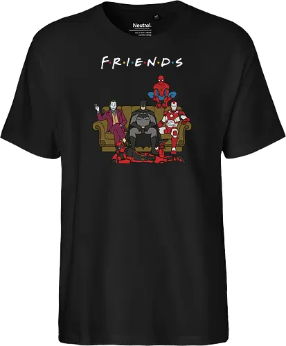 Super Hero Friends" Comic Book Parody Sitcom Couch Graphic