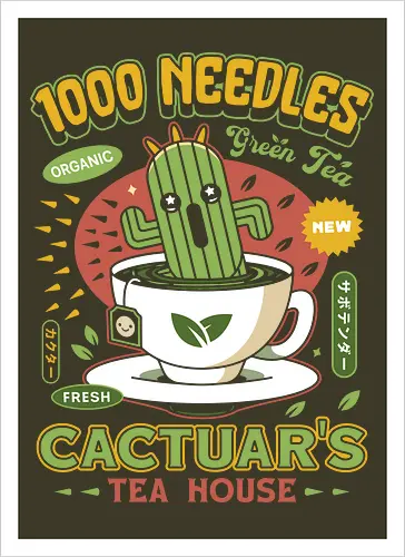 Cactus Green Tea Emblem