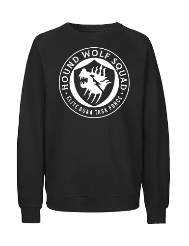 Hound Wolf Squad Crest - Horror, jill valentine, leon s kennedy, umbrella corporation, raccoon city, victor gideon, re9, hound wolf, evil requiem, evil 9, evil 2, evil 3 nemesis, evil 4, albert wesker, chris redfield, grace ashcroft - Fairtrade Sweatshirt