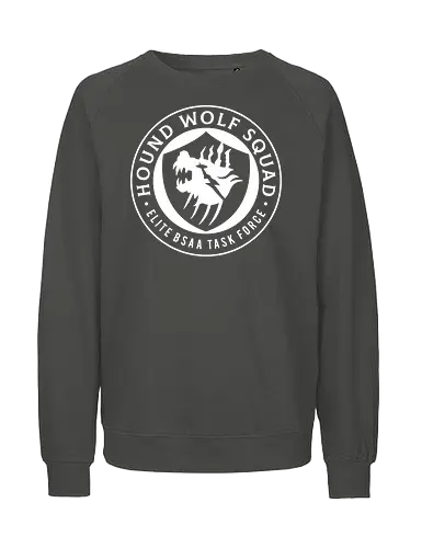Hound Wolf Squad Crest - Horror, jill valentine, leon s kennedy, umbrella corporation, raccoon city, victor gideon, re9, hound wolf, evil requiem, evil 9, evil 2, evil 3 nemesis, evil 4, albert wesker, chris redfield, grace ashcroft - Fairtrade Sweatshirt