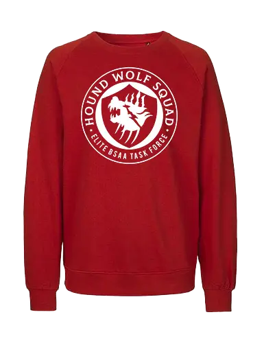 Hound Wolf Squad Crest - Horror, jill valentine, leon s kennedy, umbrella corporation, raccoon city, victor gideon, re9, hound wolf, evil requiem, evil 9, evil 2, evil 3 nemesis, evil 4, albert wesker, chris redfield, grace ashcroft - Fairtrade Sweatshirt