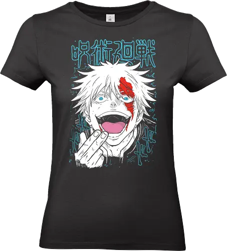 Satoru Gojo Kaisen - Jujutsu - Aesthetic, Manga Style, Zylixzen, Kawaii, Anime, Manga, Tokyo, Angry, Japanese Art, Aggressive, Gamer, Otaku, Gift, Cool - Standard T-Shirt (Frauen)