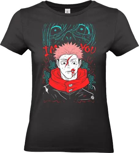 Yuji Itadori Kaisen - Jujutsu - Kawaii, Anime, Manga, Tokyo, Angry, Japanese Art, Aesthetic, Manga Style, Zylixzen, Aggressive, Gamer, Otaku, Gift, Cool - Standard T-Shirt (Frauen)