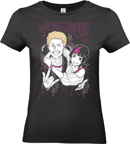 Kinji Hakari And Kirara Hoshi Kaisen - Jujutsu - Cool, Kawaii, Anime, Manga, Tokyo, Angry, Japanese Art, Aesthetic, Manga Style, Zylixzen, Aggressive, Gamer, Otaku, Gift - Standard T-Shirt (Frauen)