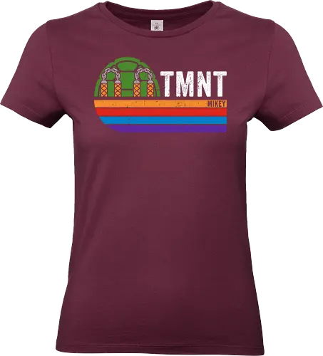 Mikey vintage - tmnt, Turtle, series, movies, retro, vintage, donnie, raphael, michelangelo - Standard T-Shirt (Frauen)
