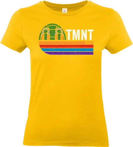 Mikey vintage - tmnt, Turtle, series, movies, retro, vintage, donnie, raphael, michelangelo - Standard T-Shirt (Frauen)
