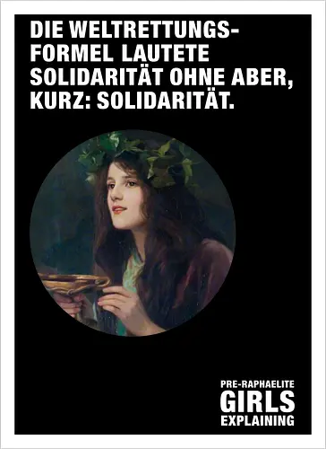 Solidarität ohne aber DARK EDITION - Kunstdruck