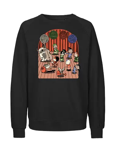 Elemental Animation Band - Music Group, Magical Creature, Fire, Earth, Air, Elements, Elemental, Element, Martial Arts, Dance, Music, Musical, Musician, Tv Show, Animation, Animated, Internet, Memes, Meme, Adventure, Fantasy, Magic, Magical, Water - Fairtrade Sweatshirt