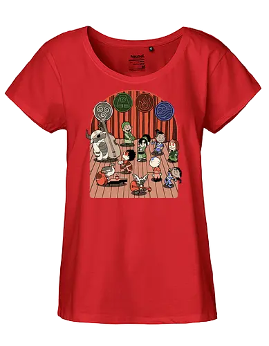 Elemental Animation Band - Music Group, Magical Creature, Fire, Earth, Air, Elements, Elemental, Element, Martial Arts, Dance, Music, Musical, Musician, Tv Show, Animation, Animated, Internet, Memes, Meme, Adventure, Fantasy, Magic, Magical, Water - Fairtrade Girl Shirt