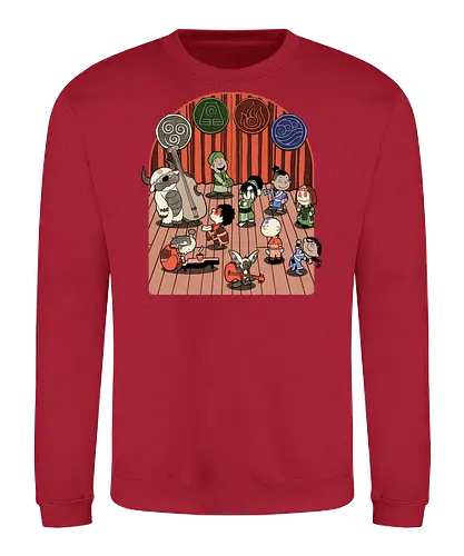 Elemental Animation Band - Music Group, Magical Creature, Fire, Earth, Air, Elements, Elemental, Element, Martial Arts, Dance, Music, Musical, Musician, Tv Show, Animation, Animated, Internet, Memes, Meme, Adventure, Fantasy, Magic, Magical, Water - Sweatshirt