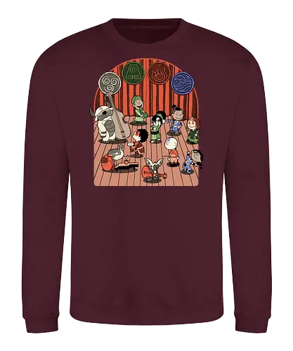 Elemental Animation Band - Music Group, Magical Creature, Fire, Earth, Air, Elements, Elemental, Element, Martial Arts, Dance, Music, Musical, Musician, Tv Show, Animation, Animated, Internet, Memes, Meme, Adventure, Fantasy, Magic, Magical, Water - Sweatshirt