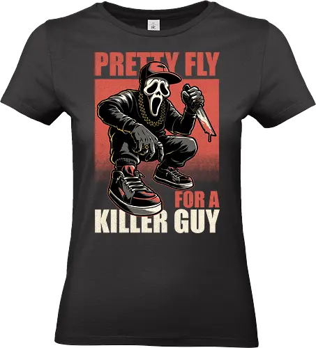 Music Horror Movie - Scary, Killer, Serial Killer, Assassin, Murder, Rapper, Rap, Gangsta Rap, Gangsters, Gangster, Street, Street Art, Streetwear, Spooky, Scared, Parody, Comedy, Movie, Movies, Classic, Horror, Horror Movies, Horror Movie, Music, Meme, Joke - Standard T-Shirt (Frauen)